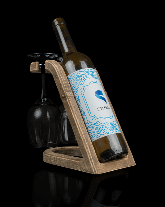 The Oak Rest - Glass & Wine Holder